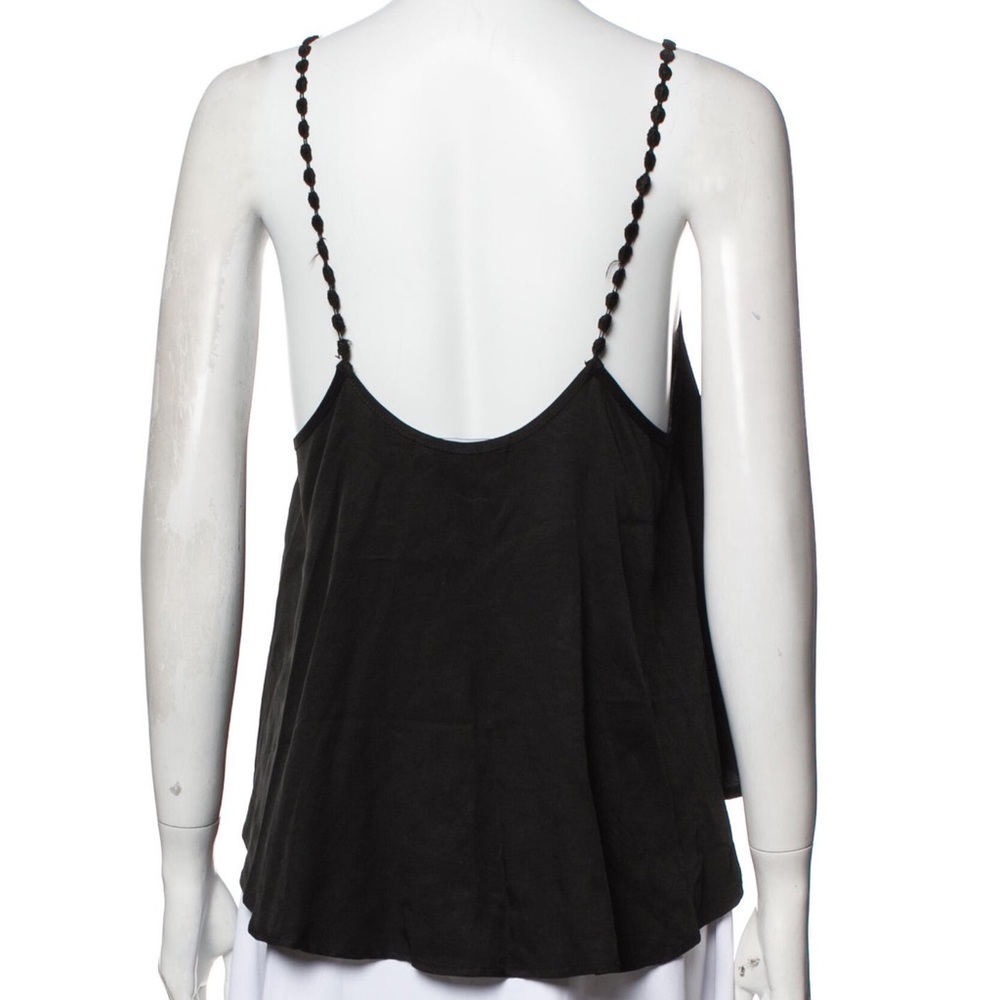 For Love & Lemons Black Flowy Crop Top, Size Small - Picture 4 of 7